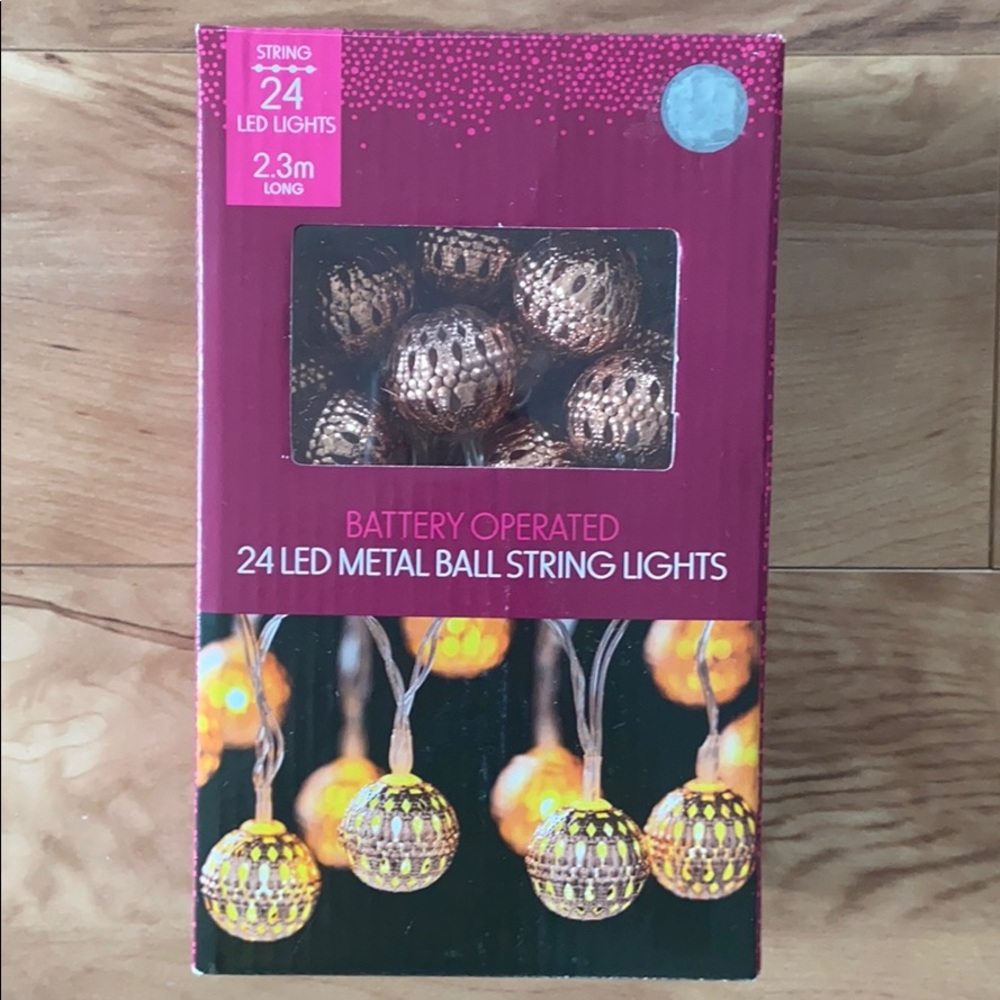 Anko LED Metal Balls string lights